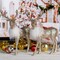 Ornativity Gold Glitter Christmas Reindeer - Holiday Party Deer Figurine Statues Dinner Tabletop Decorations Centerpiece - Pack of 2